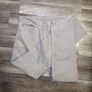 Levi’s 505 Regular Fit Straight Leg Tan Khaki Jeans Men’s 34x34 Classic Denim
